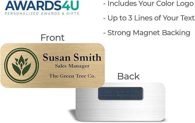 Custom Name Tag with Logo - Image 3