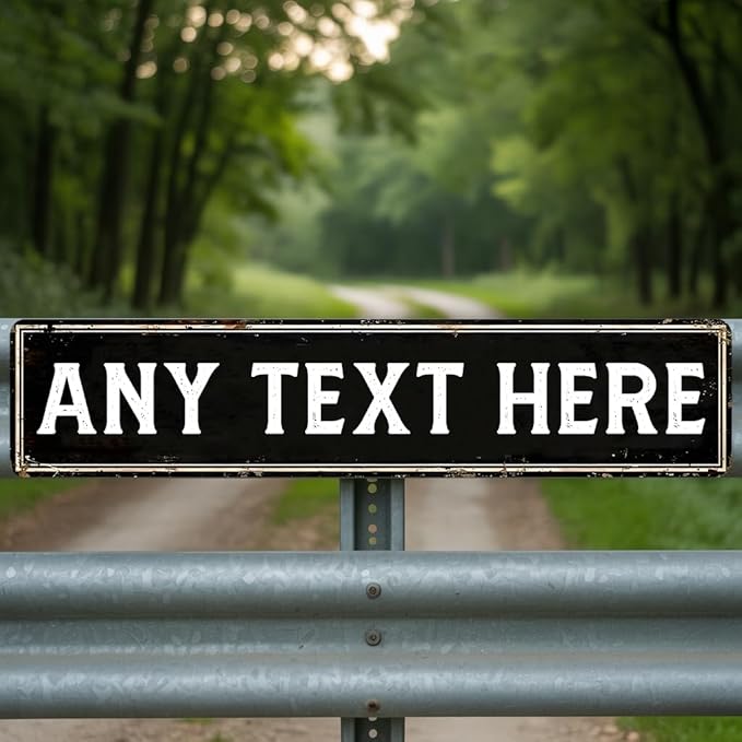 Custom Metal Sign 8x24 Inches - Image 2
