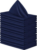 Aneco 16 Pack Square Satin Napkin Bright Silk Table Napkin Soft Smooth Fabric by Aneco