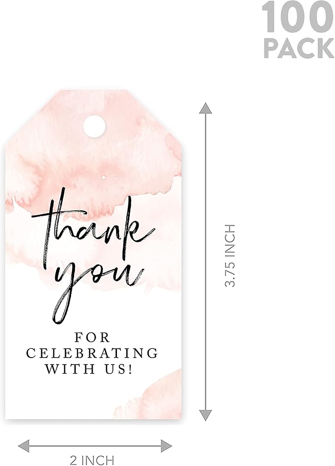 Andaz Press 100-Pack Thank You for Celebrating - Image 5