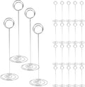 24 Pcs Table Number Holder 8.66inch Tall Metal Iron Place Card Holder by Unknown