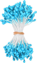 150-Pack Flower Stamens for Crafts, 5mm Double Heads Artificial Pearl Floral by MMETERXITY