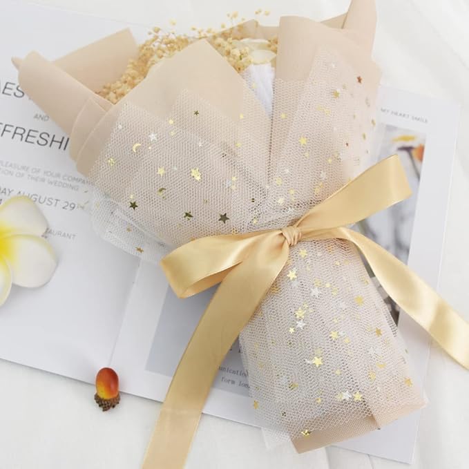 TONIFUL 1 Inch x 100yds Gold Satin Ribbon, Thin Solid Color Satin Ribbon - Image 5
