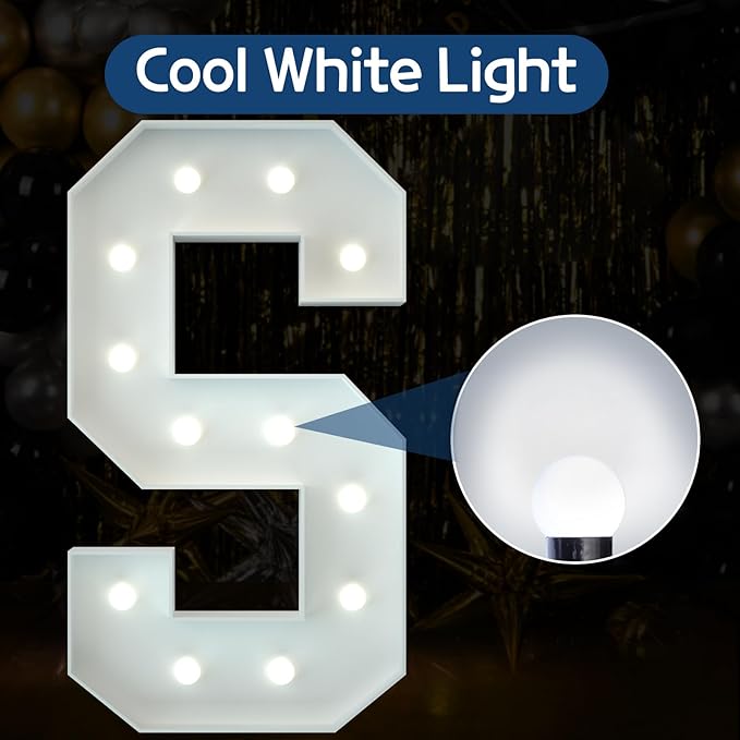 Marquee Letters 4 Feet Tall Large Light Up Letters Baby Shower Decorations - Image 2
