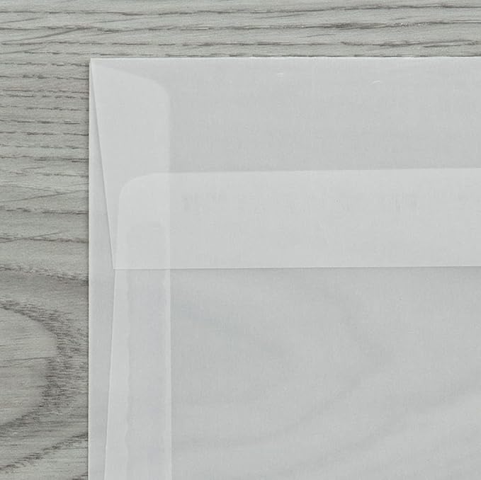 LUXPaper Square Invitation Envelopes | Peel & Press | 6 1/2" x 6 1/2" | Clear - Image 5