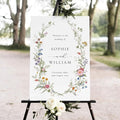 Wildflowers Floral Welcome Sign Template by Unknown