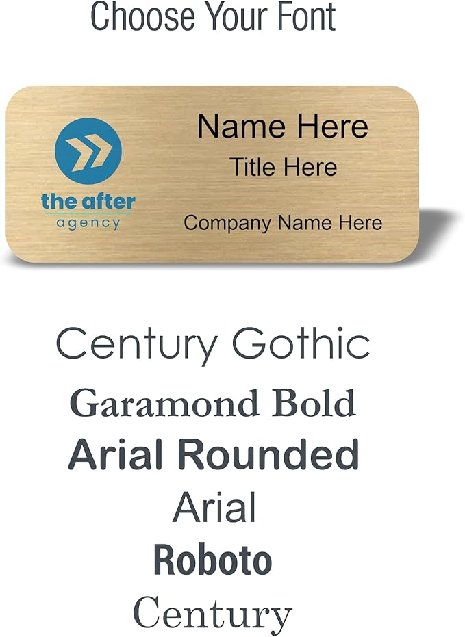 Custom Name Tag with Logo - Image 4