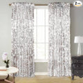 9FTx9FT Silver Big Sequin Backdrop Curtains Panels Drapes Home Party Supplies by SFNSKY