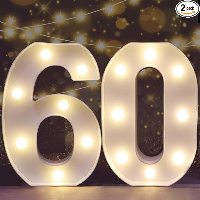Pooqla Decorative Led Light Up Number Letters by Pooqla