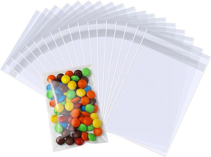 PigPotParty 3''x 5" Clear Plastic Cellophane Gift Wrap Bags, Party favor by PigPotParty