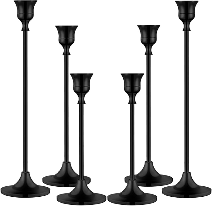 Metal Candle Holders for Candlesticks Taper Candlestick Holders Set Vintage by Unknown