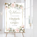 Wedding Welcome Sign Blush Pink, Blush Wedding Welcome Board by Custom