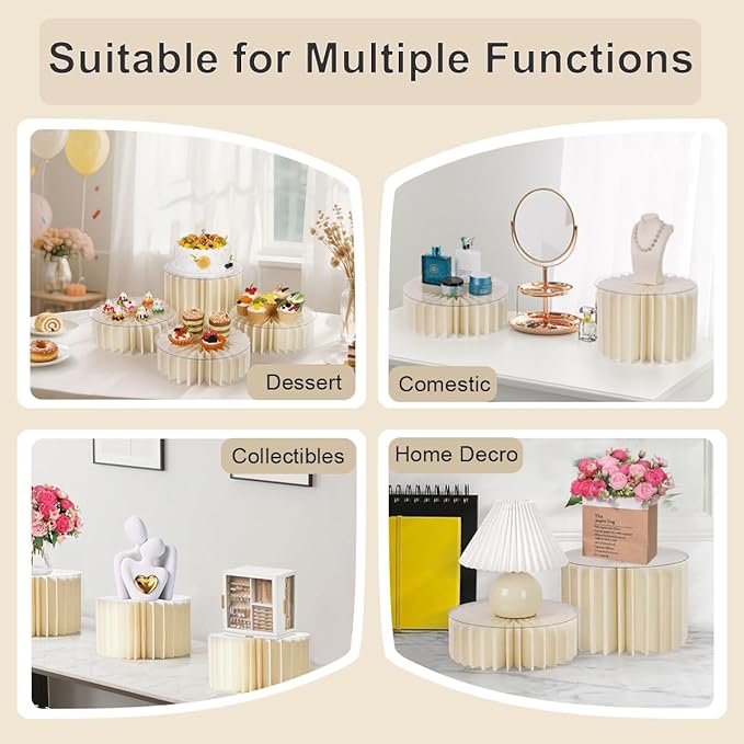 Albassa 4 PCS Buffet Risers Food Risers - Image 7