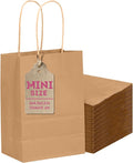 qiqee 25 Pcs Brown Mini Gift Bags by Qiqee