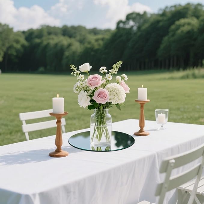 11Pack Round Mirror Centerpieces - Image 6
