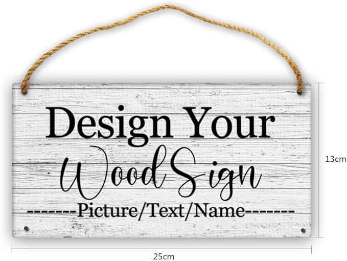 Custom Personalized Board Hanging Wood Sign, Design Your Welcome Sign, - Image 3