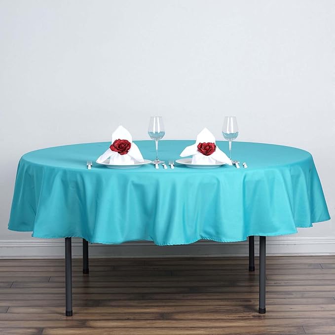Efavormart Round Tablecloth, 90 Inch Stain & Wrinkle Resistant Washable Table by efavormart