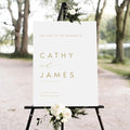 Welcome To Our Wedding Sign, 24x36 inches, Weatherproof & Fade-Resistant by CENOVACY