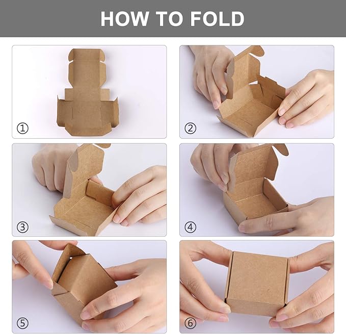Sdootjewelry Mini Cardboard Boxes, 2.16"x 2.16" x 0.98" Mini Boxes, Jewelry - Image 4