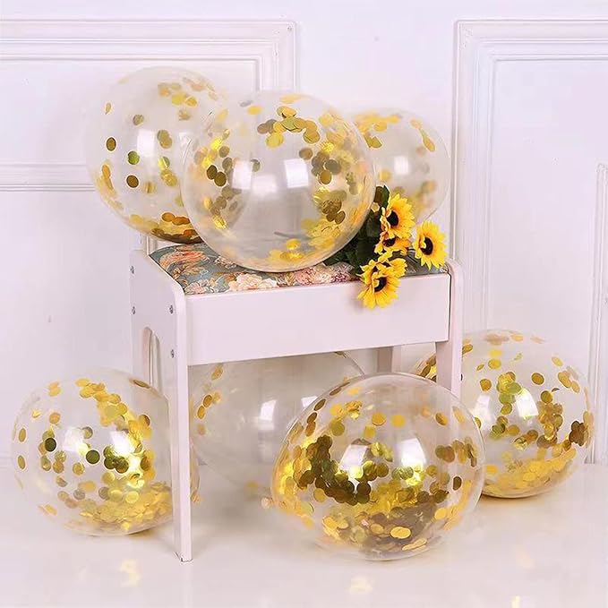 Gold Round Table Foil Confetti Beautiful Metallic Table Confetti Glitter - Image 5