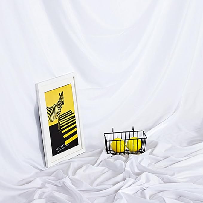 2 Pack White Backdrop Curtain for Wedding Photo Photoshoot Birthday Party - Image 2
