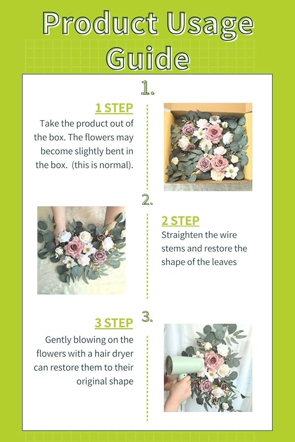 Wedding Sign Faux Flower Swag for Ceremony Party Reception Entrance Floral - Image 6