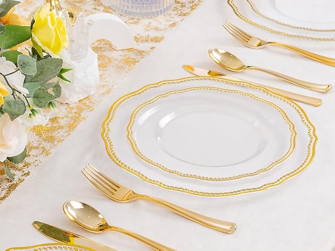 Hioasis 60pcs Clear Plastic Plates - Image 7