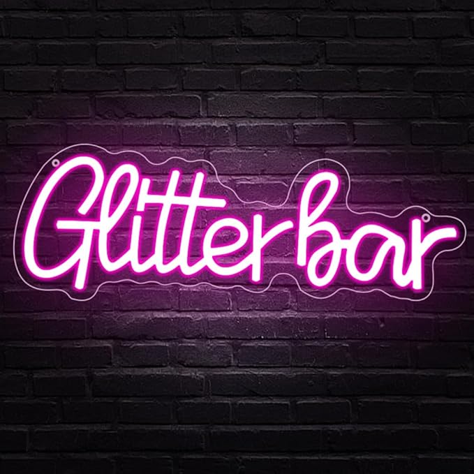 Glitter Bar Neon Sign, Bar Signs by Unknown
