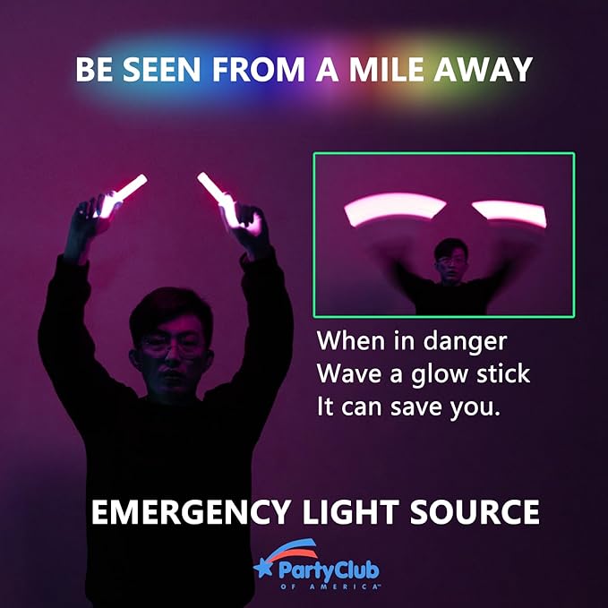 Premium Glow Fever Bulk Ultra Bright Multi Color Glow Sticks Emergency Light - Image 7