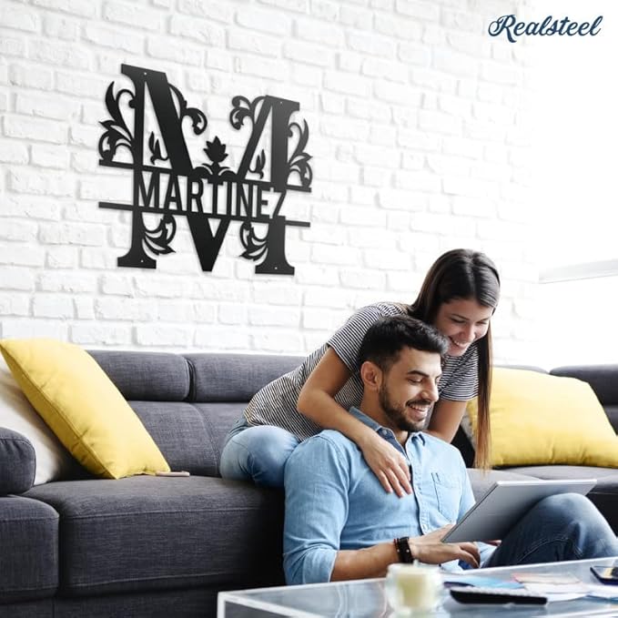 RealSteel Personalized Metal Monogram Sign - Image 5