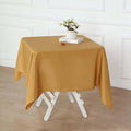 Efavormart 54x54 Gold Wholesale Linens Seamless Polyester Square Linen by efavormart