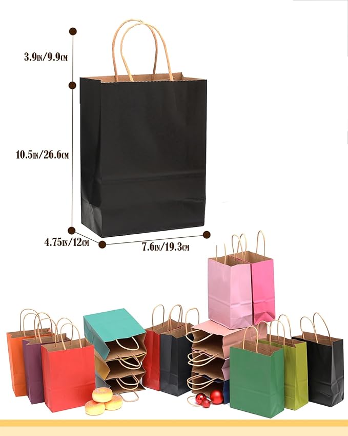 qiqee 200Pcs Paper Gift Bags - Image 6