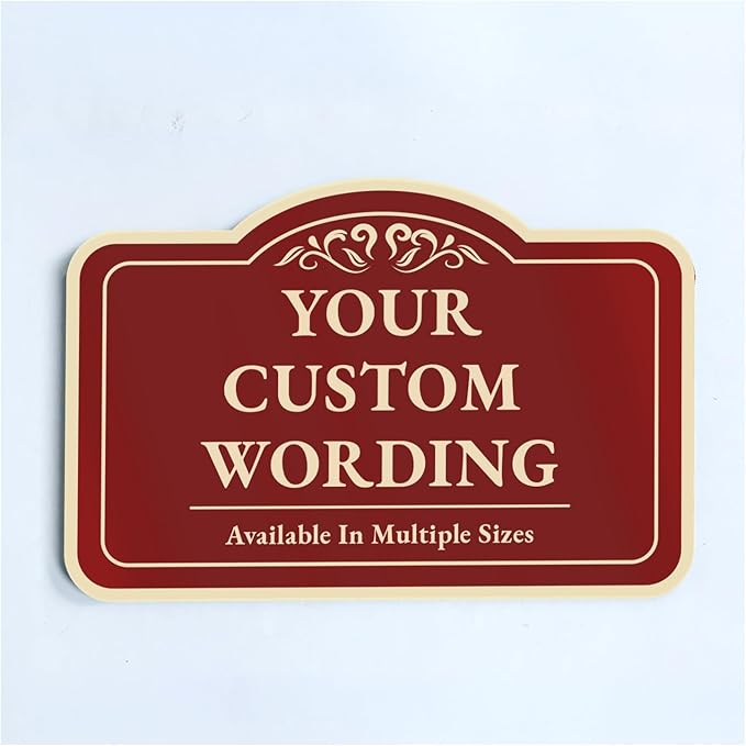 Custom Outdoor Decorative Metal Signs, Personalized Aluminum Sign, Driveway Sign by SpeedyOrders