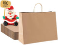 METRONIC Large Paper Bags With Handles 16x6x12 100pc, Shopping Gift Bags Bulk by METRONIC