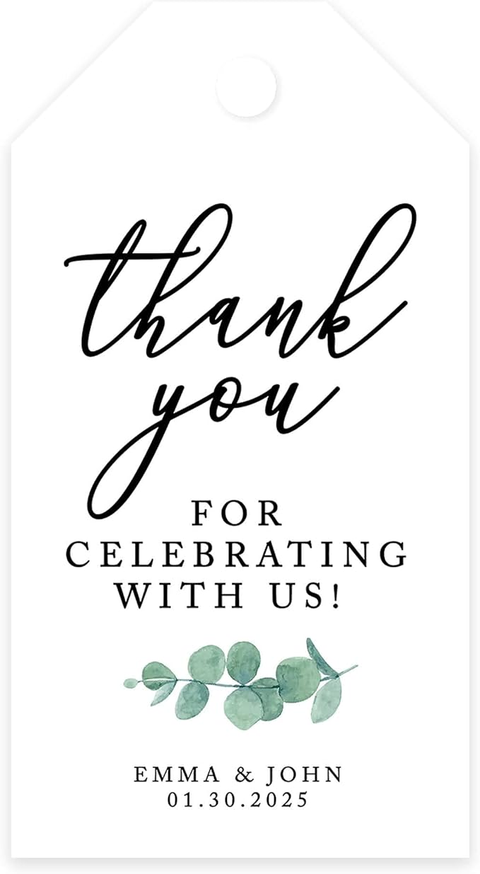Andaz Press 100-Pack Personalized Thank You by AndazPress