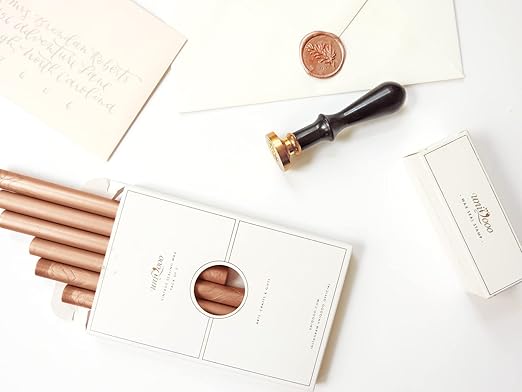 UNIQOOO Metallic Rose Gold Glue Gun Sealing Wax Sticks - Image 4