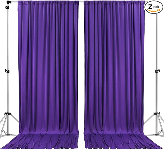 AK TRADING CO. 10 feet Wide x 12 feet Long Polyester Backdrop Drapes Curtains by Fabrics%7CEventDecor%7CCrafts%7CUpholsteryFoam