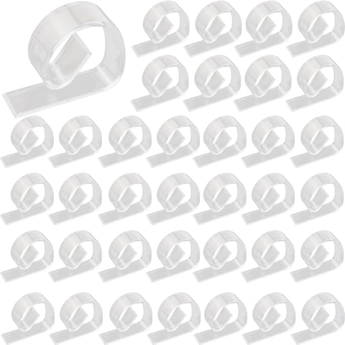 36PCS Transparent Clear Tablecloth Clips, Plastic Table Cloth Clips，Windproof by Unknown