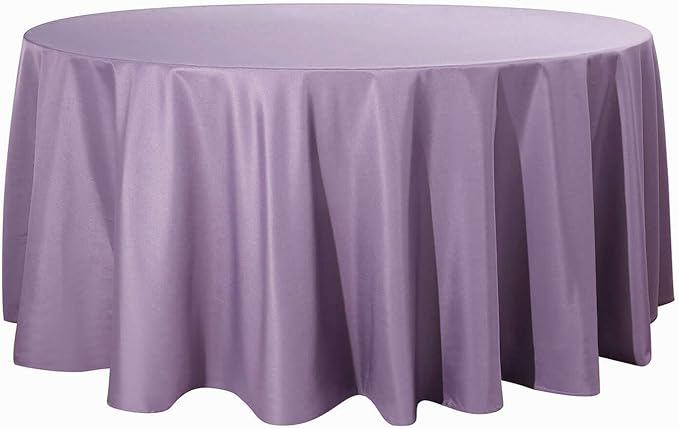 Efavormart Round Tablecloth, 132 Inch Stain & Wrinkle Resistant Washable Table - Image 6