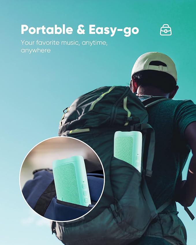 Bluetooth Speaker with HD Sound, Portable Wireless, IPX5 Waterproof, TWS Pairing - Image 6