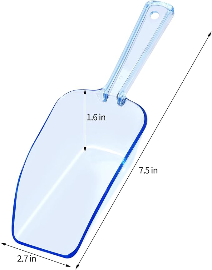 Ice Scoop Candy Buffet Containers Scoopers, Hmxpls Blue Plastic Scoop - Image 2