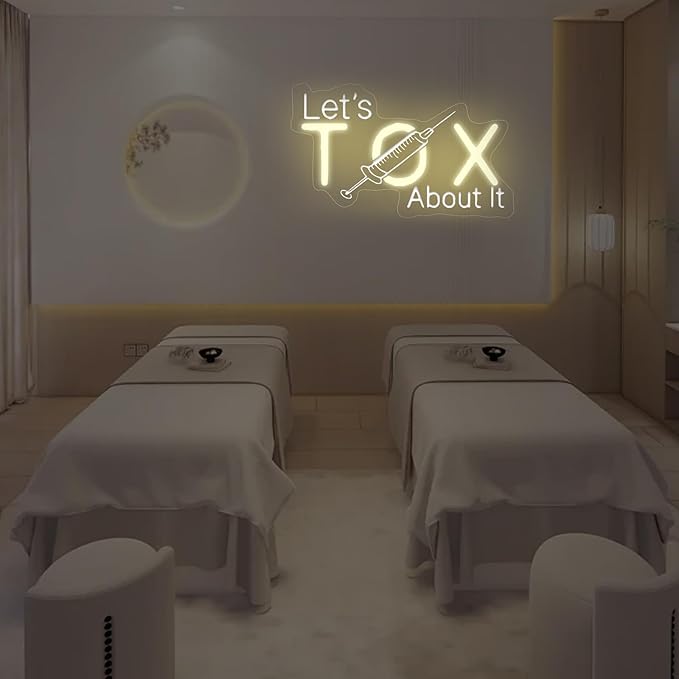Let's Tox about it, Botox Business Sign, Injector Spa Studio Decor, Botox Art - Image 8