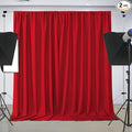 Joydeco Christmas Red Backdrop Curtain by JOYDECO