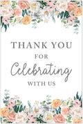 Andaz Press Extra Large Wedding Easel Board Party Sign, 12x18-inch, Peach Coral by AndazPress
