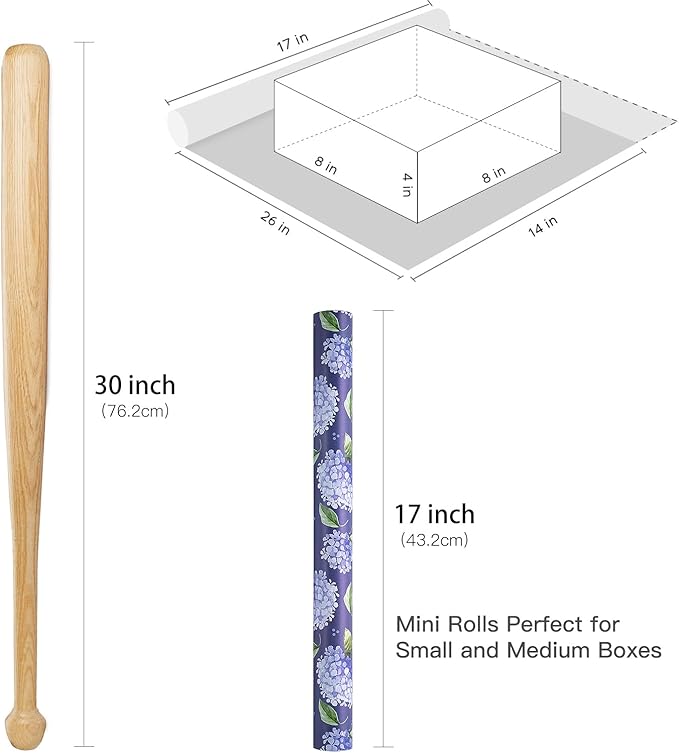 RUSPEPA Floral Wrapping Paper Roll - Image 6