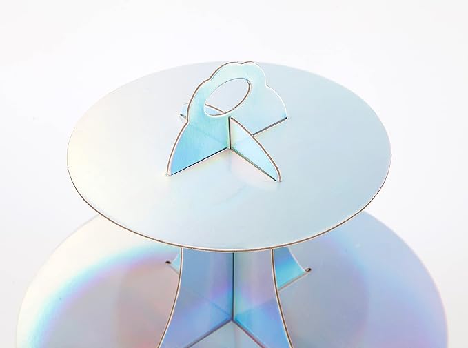 3-Tier Cupcake Stand, Round Rainbow Cake Stand Holder, Tiered DIY Cupcake Stand - Image 5