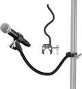 Gooseneck Microphone Stand, 19.69" Flexible Adjustable Arm Super Crab Clamp Mic by Mippko
