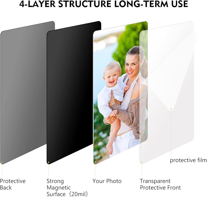 Magicfly Magnetic Photo Frame, Fits 4 X 6 Inch Photos, Magnetic Picture Frame - Image 5