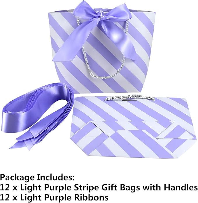 HUAPRINT Gift Bags with Handles, 7.48×3.54×7.9 inches, Party Favor Bags with - Image 3
