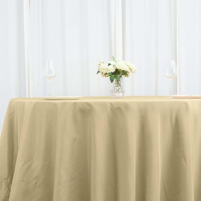Efavormart Round Tablecloth, 132 Inch Stain & Wrinkle Resistant Washable Table - Image 8